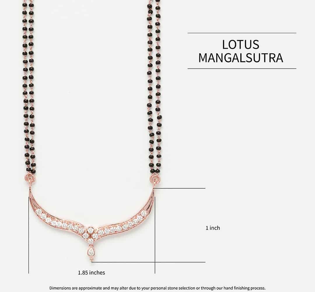 Lotus Diamond Mangalsutra