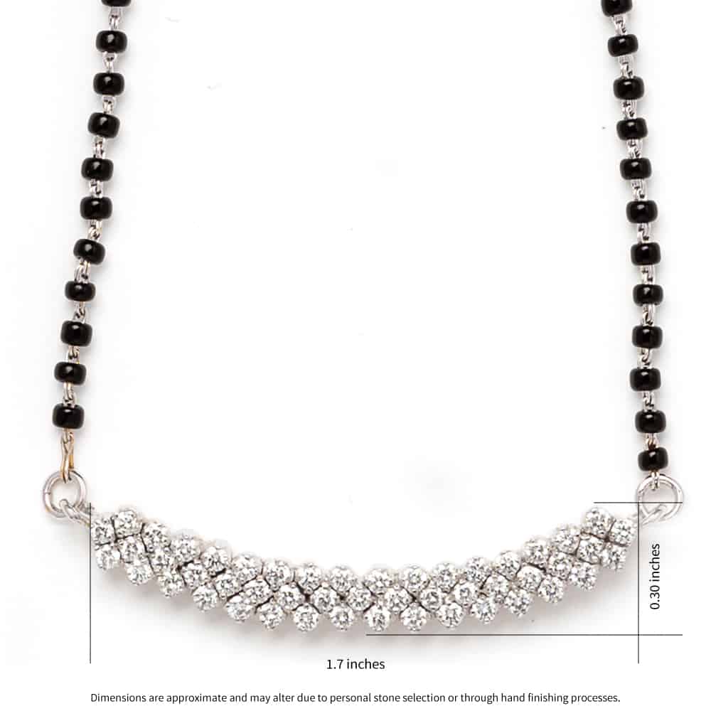 Cresent Diamond Mangalsutra