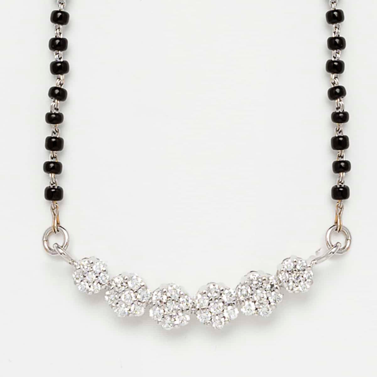 Diamond Mangalsutra with modern design