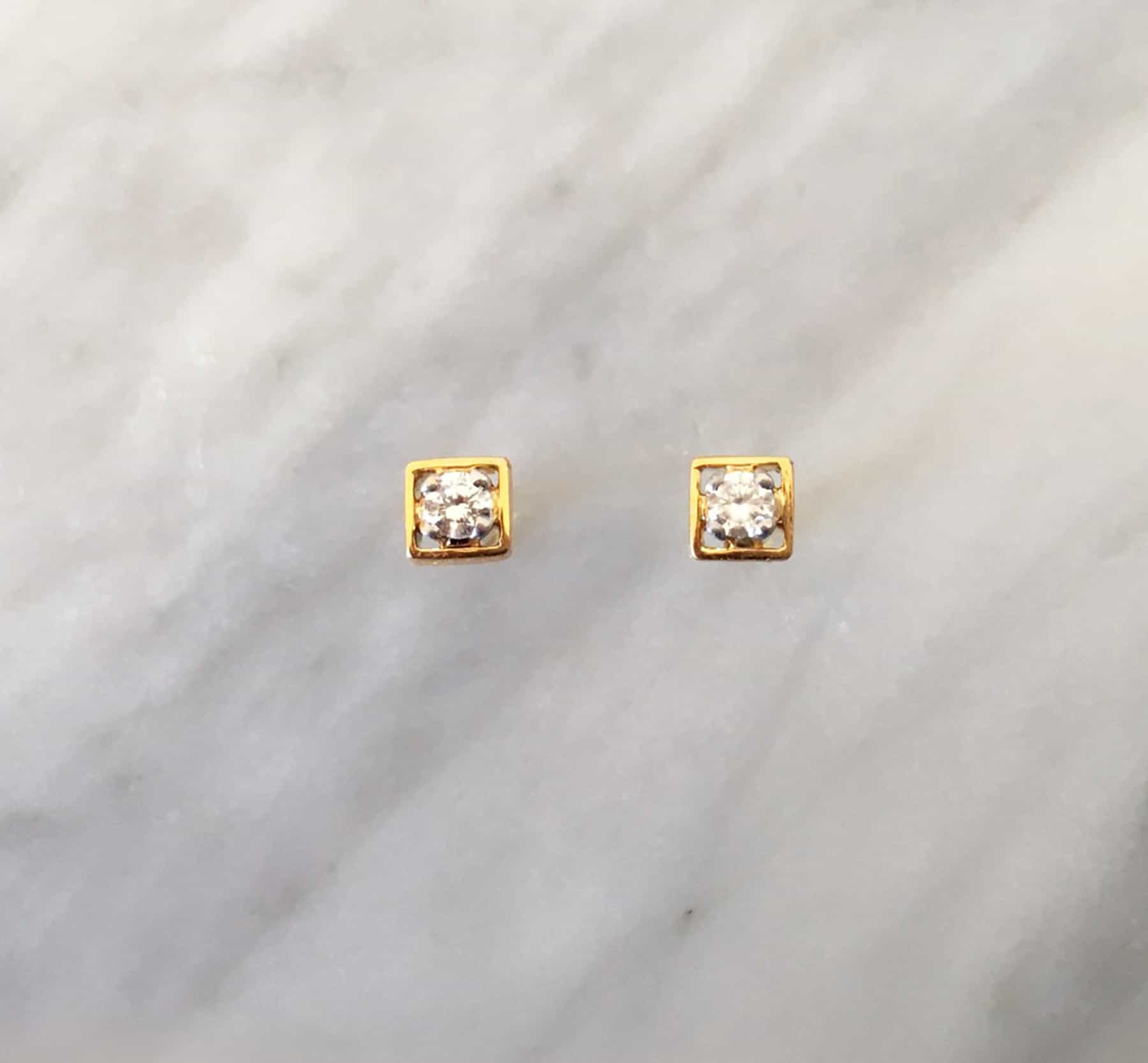 Square Stud Earrings