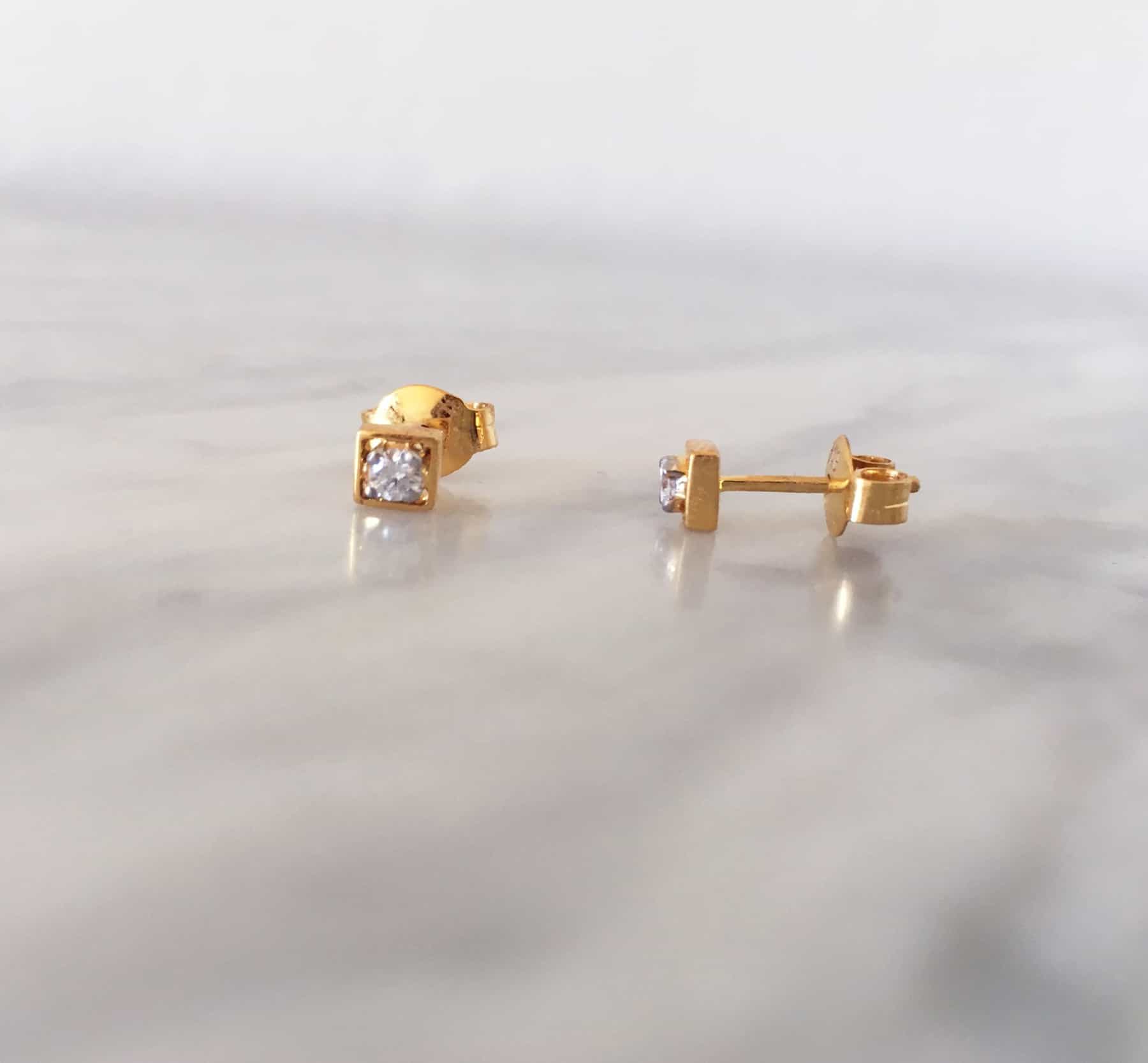 Square Stud Earrings