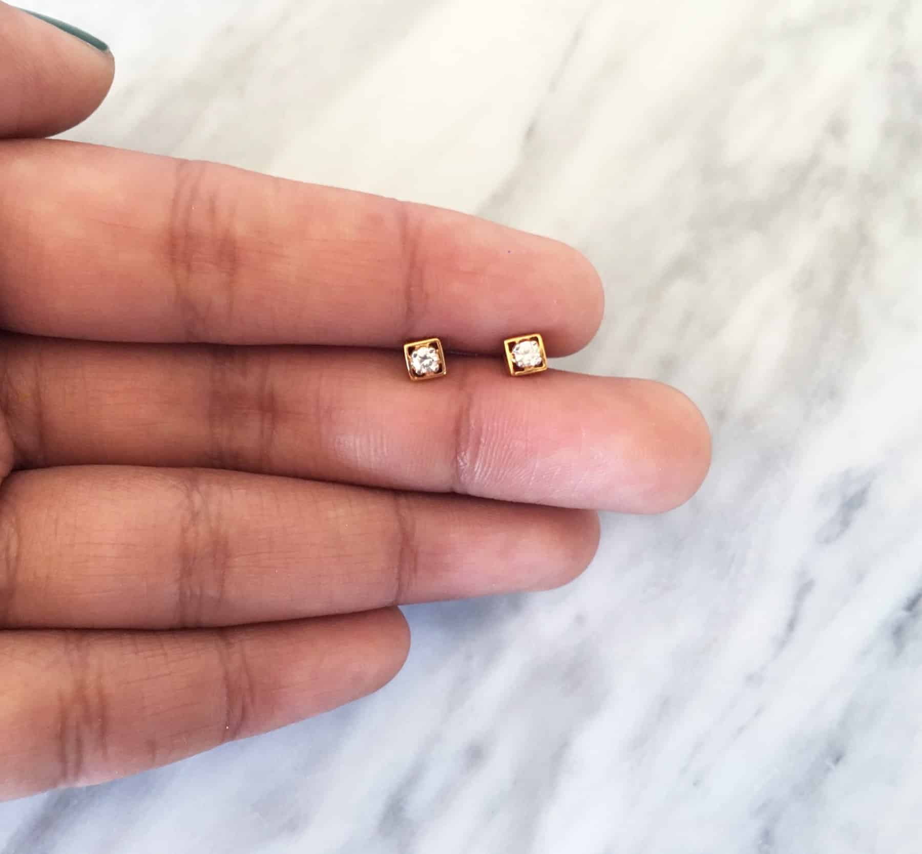 Square Stud Earrings