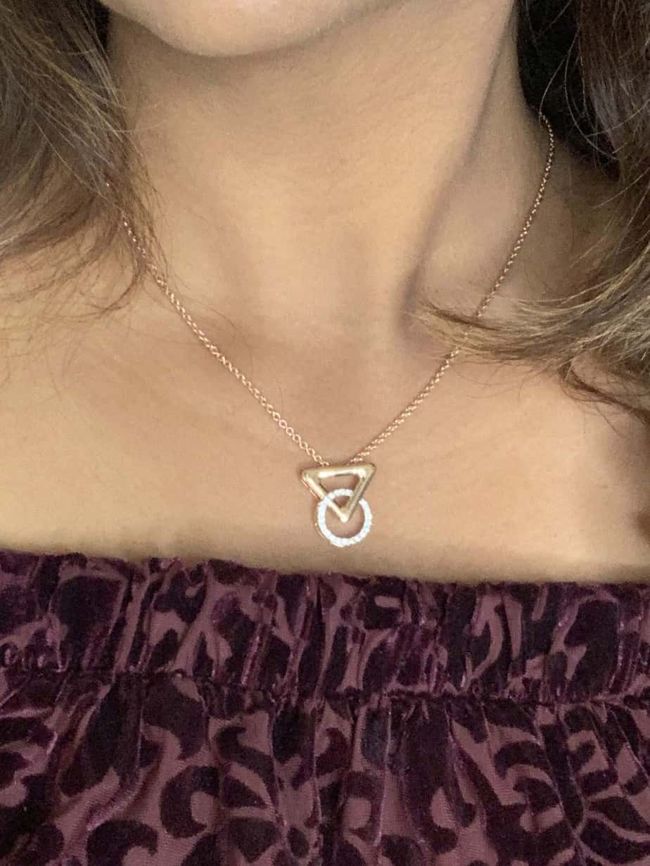 Geometric Diamond Pendant