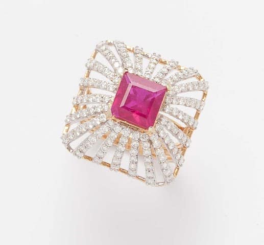 Square Motif Ring