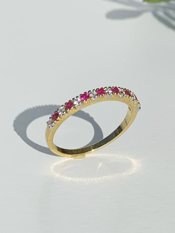 Ruby Diamond Infinity Band