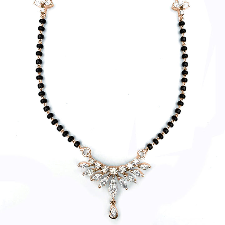 Diamond Mangalsutra with Marquise diamonds