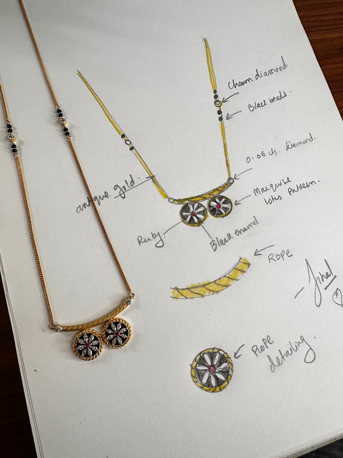 Mina Maharashtrian Vati Mangalsutra