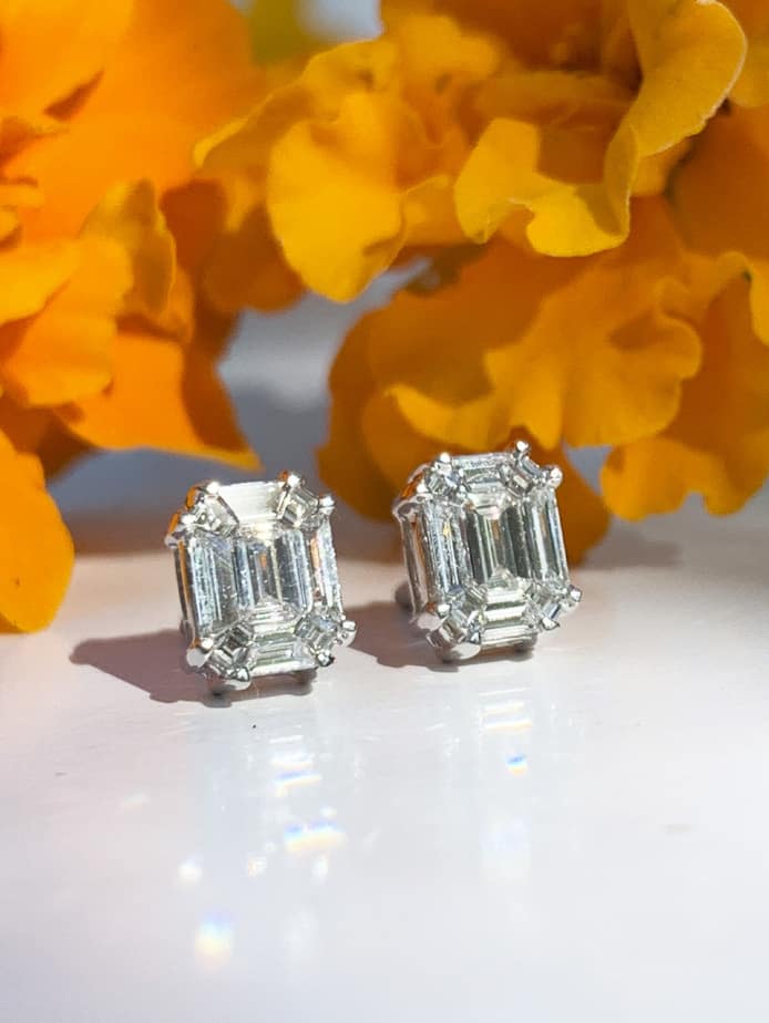 Emerald Cut Earrings