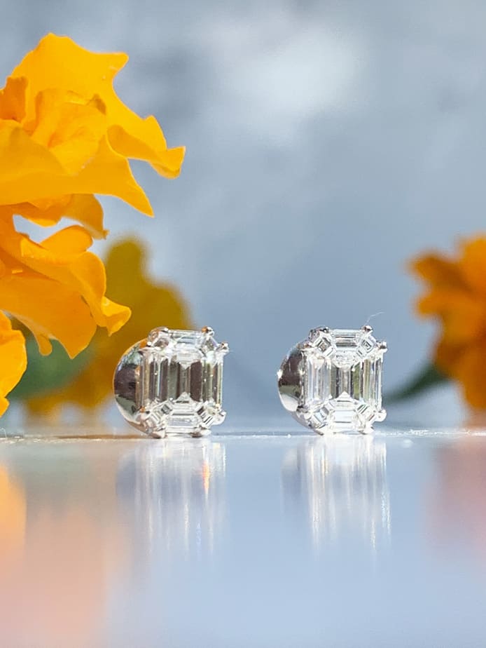 Emerald Cut Earrings