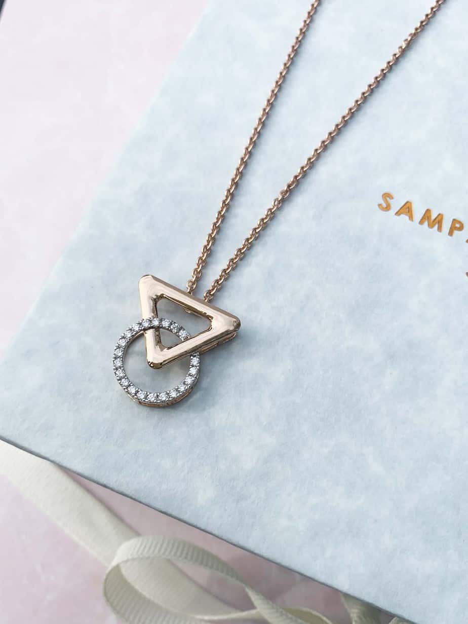Geometric Diamond Pendant