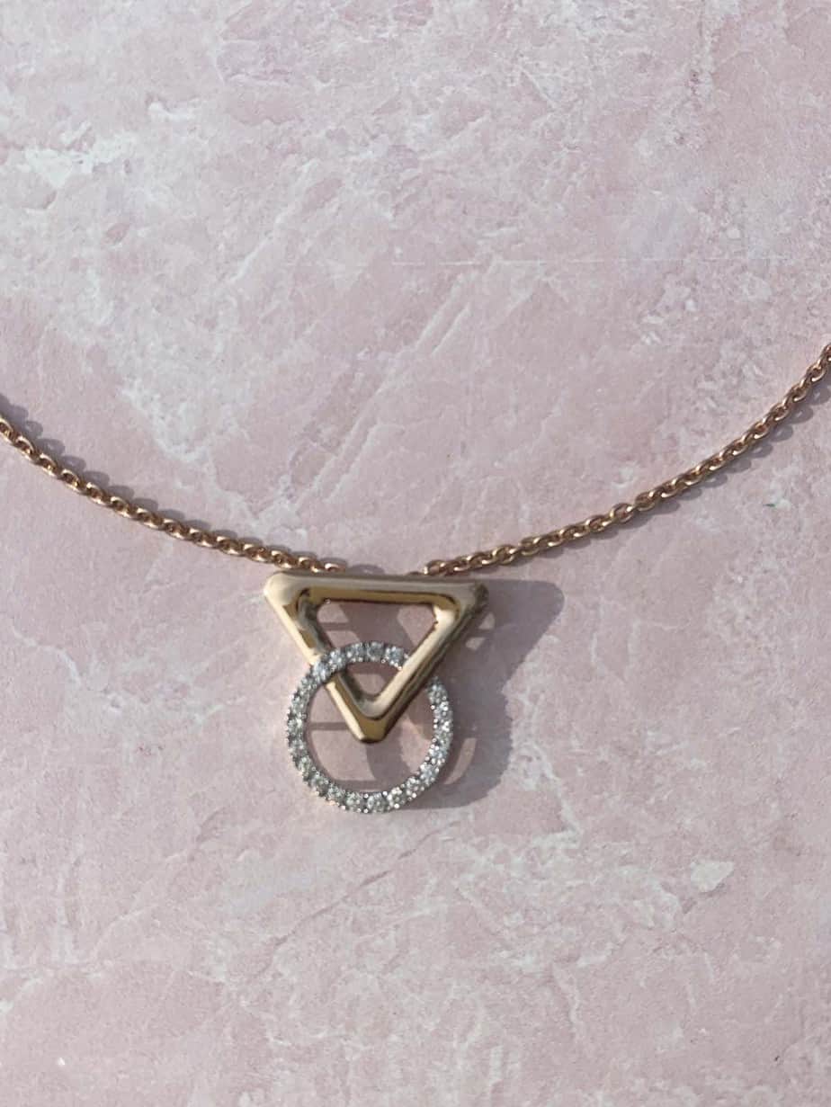 Geometric Diamond Pendant