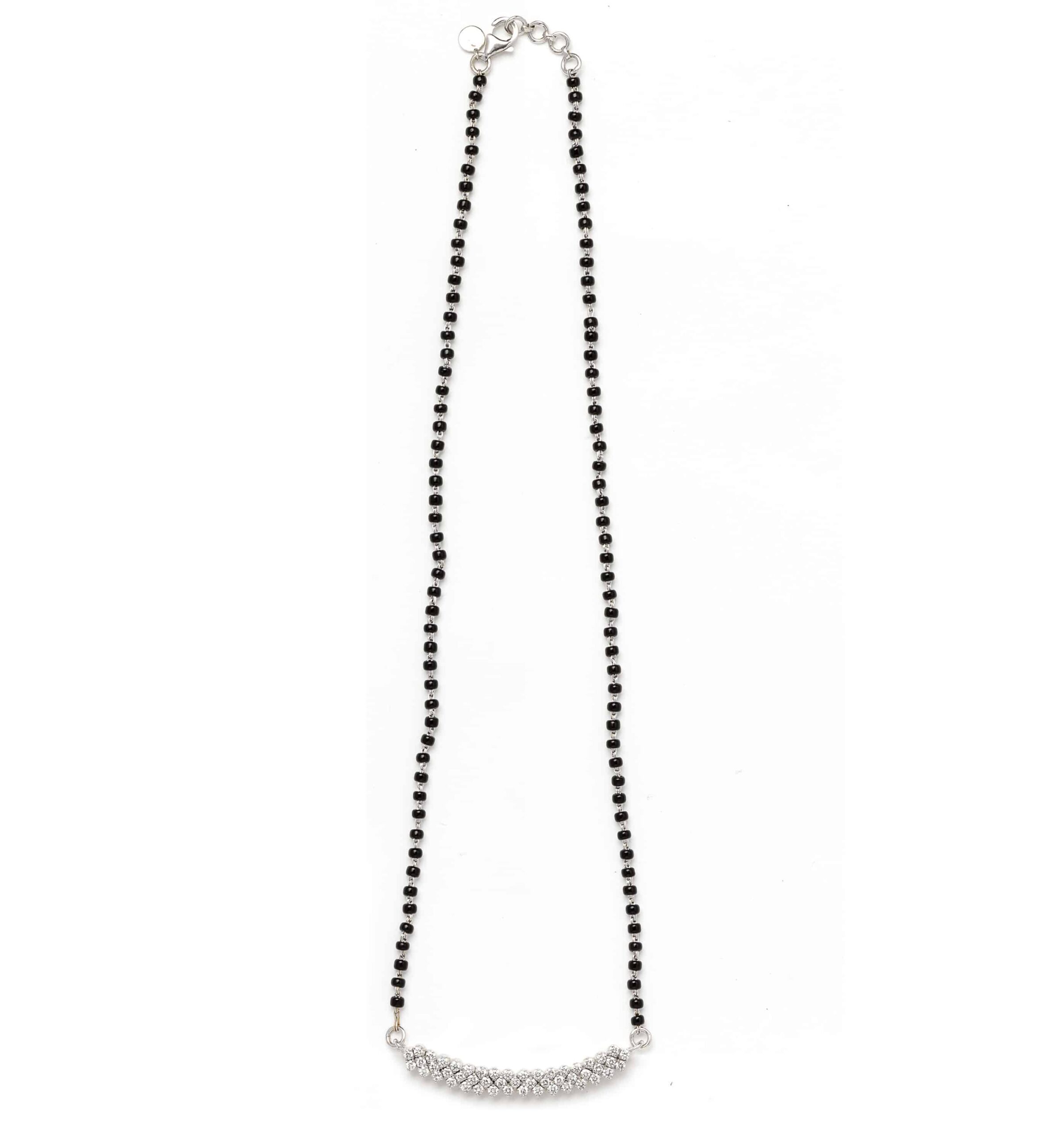 Cresent Diamond Mangalsutra