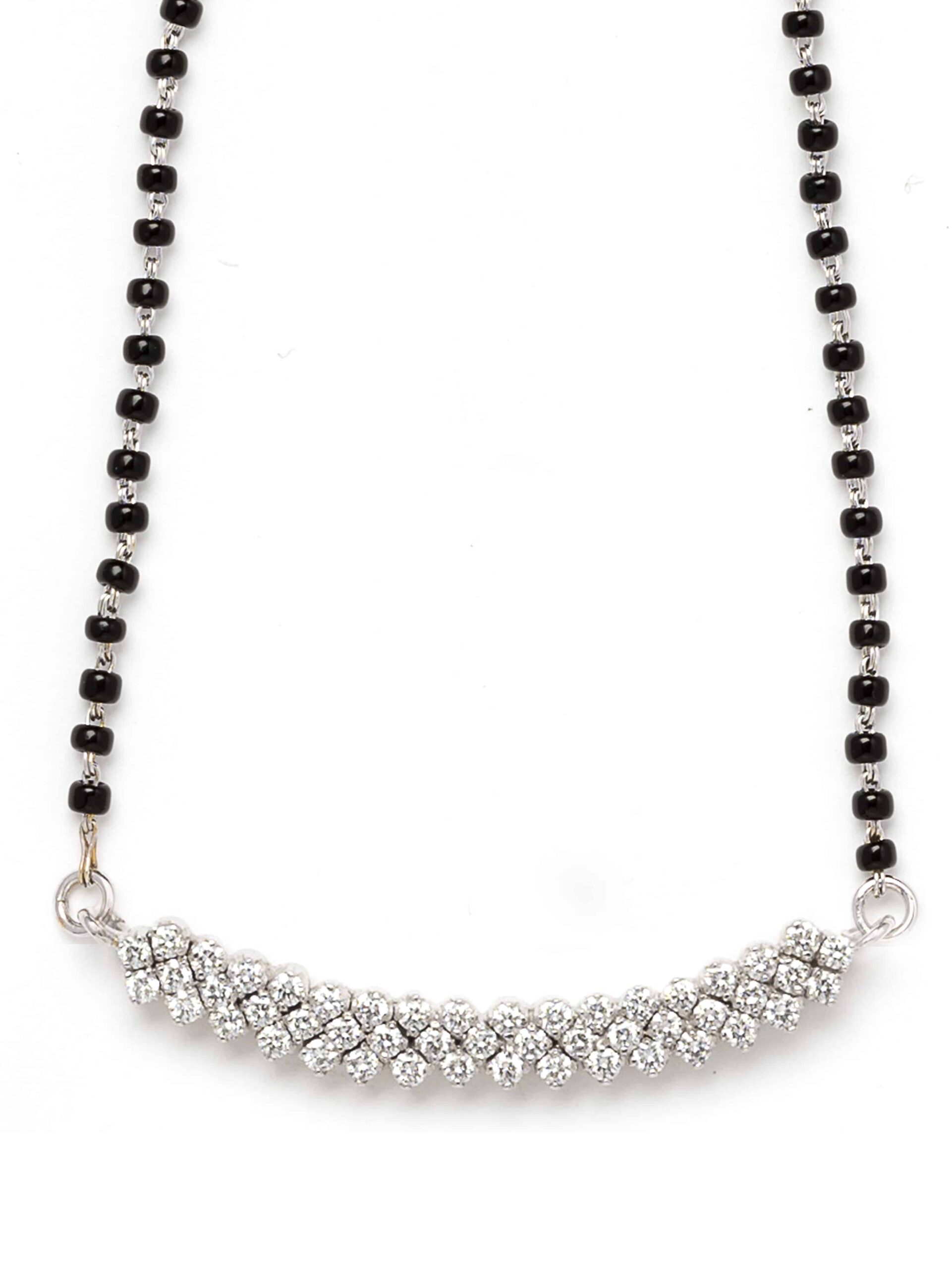 Cresent Diamond Mangalsutra