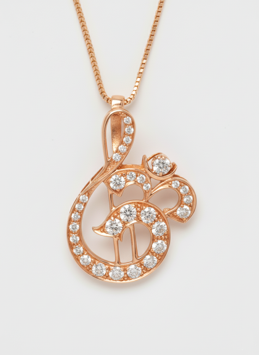 Om Diamond Pendant