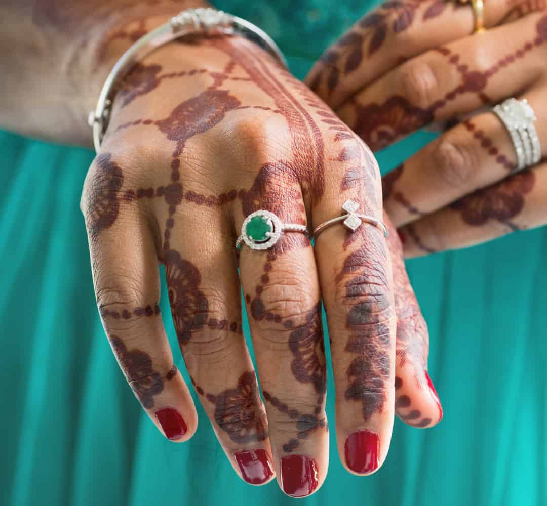 Emerald Halo Ring