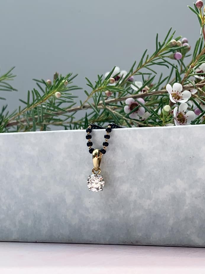 Solitaire Diamond Mangalsutra